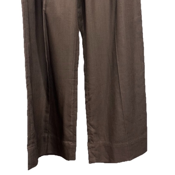 A.L.C. Tommy II Soft Suiting Pants Brown Size 4 Wide Leg Trousers Office NWT - Picture 8 of 14